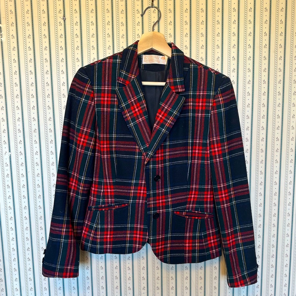 Vintage Pendleton Tartan Blazer | Spring Cleaning